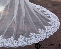 Long Voile De Mariée Dentellé 7 Long Voile De Mariée Dentellé -Soiree Blanche Boutique f62281562c