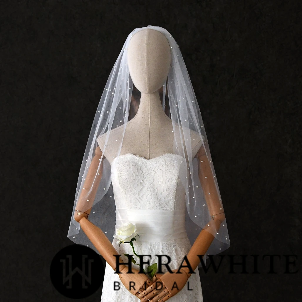 Voile de Mariée Perlé Court Voile De Mariée Perlé Court -Soiree Blanche Boutique f9836b0624
