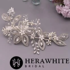 Serre Tête Pour Mariage Fleurie 4 Serre Tête Pour Mariage Fleurie -Soiree Blanche Boutique fa0ae27c75