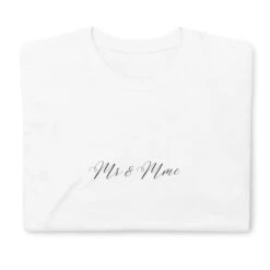 T Shirt Mr Et Mme -Soiree Blanche Boutique unisex basic softstyle t shirt white front 660c1121d3313