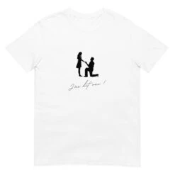 J’ai Dit Oui -Soiree Blanche Boutique unisex basic softstyle t shirt white front 660ea80b475a0