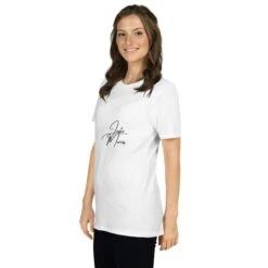 Juste Mariés -Soiree Blanche Boutique unisex basic softstyle t shirt white left front 660c06d4492ef