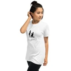 J’ai Dit Oui -Soiree Blanche Boutique unisex basic softstyle t shirt white left front 660ea80b47fd6