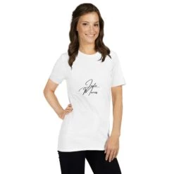 Juste Mariés -Soiree Blanche Boutique unisex basic softstyle t shirt white right front 660c06d44995f