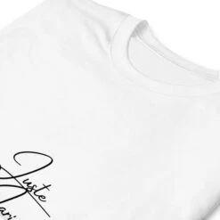 Juste Mariés -Soiree Blanche Boutique unisex basic softstyle t shirt white zoomed in 660c06d448afd